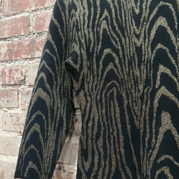 A.L.C. Ziggy Dress Black and Gold Size Medium - Picture 10 of 11
